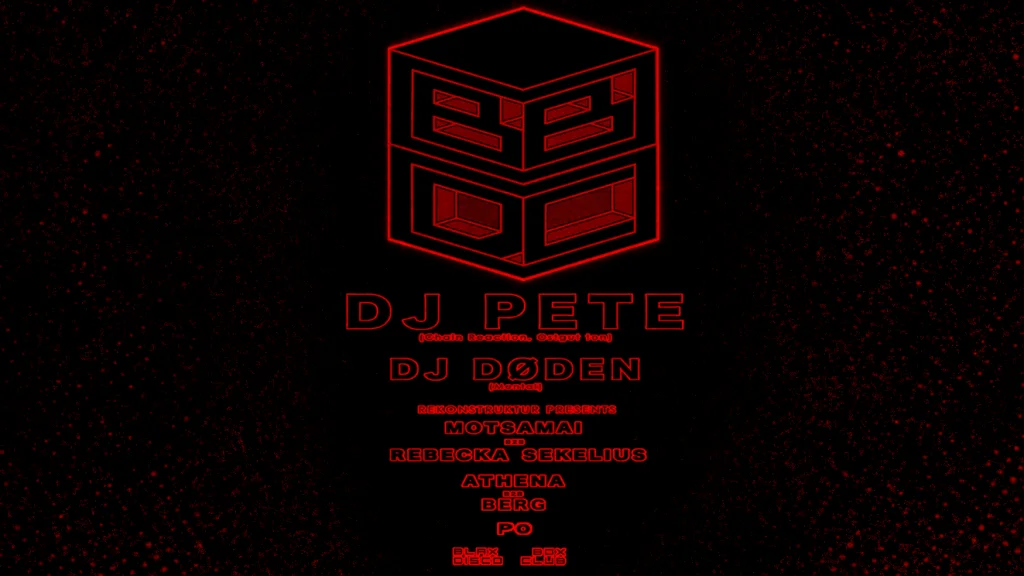 Black Box Disco Club: DJ PETE + DJ DØDEN