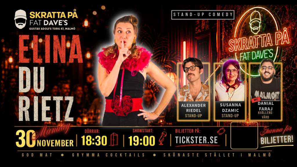Skratta S02E18 – Elina Du Rietz standup
